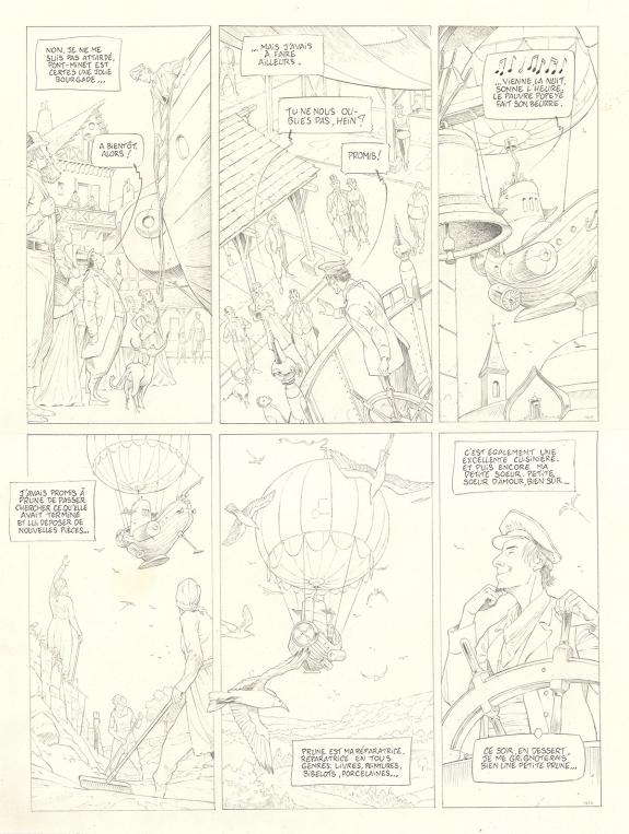 Olivier Roman - Sprague, Le Marin c&eacute;leste, Planche originale