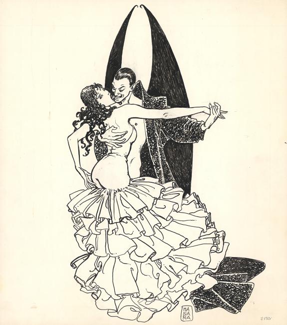 Milo Manara - Illustration originale