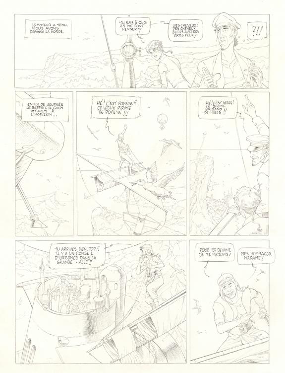 Olivier Roman - Sprague, Le Marin c&eacute;leste, Planche originale