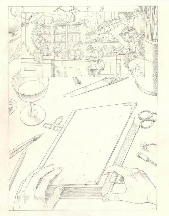 Olivier Roman - Sprague, Le Marin c&eacute;leste, Planche originale