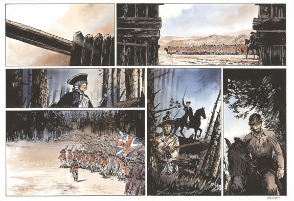 Bernard Vrancken - Nouvelle France, Chapitre V, planche orig