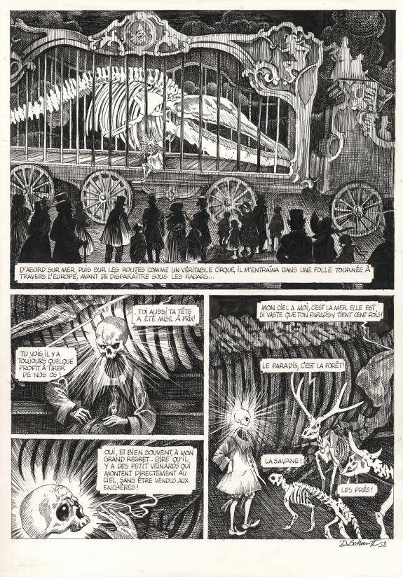 Daria Schmitt - La T&ecirc;te de mort venue de Su&egrave;de, Planche orig