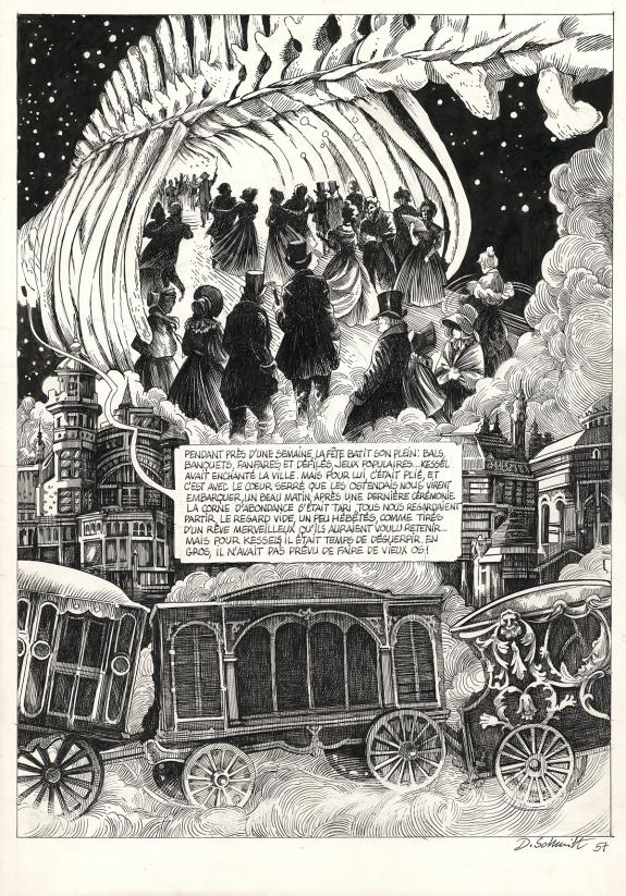 Daria Schmitt - La T&ecirc;te de mort venue de Su&egrave;de, Planche orig