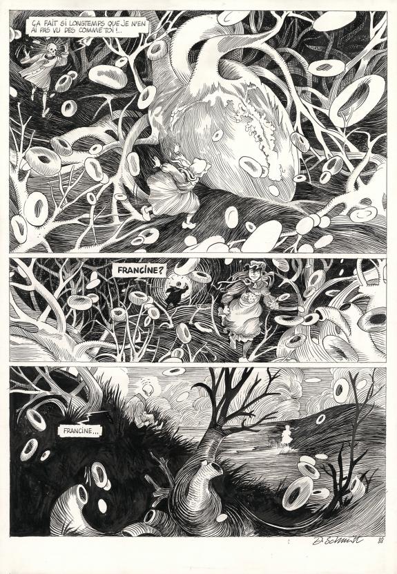 Daria Schmitt - La T&ecirc;te de mort venue de Su&egrave;de, Planche orig