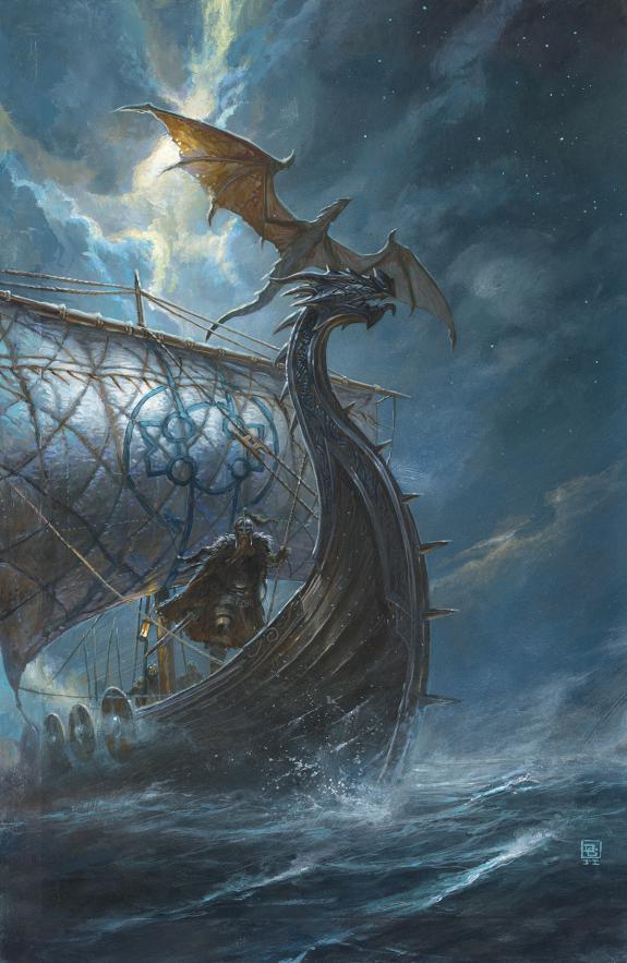 Didier Graffet - Les Vaisseaux dragons, Couverture originale