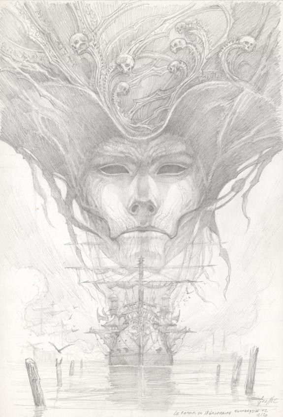 Didier Graffet - Les Ma&icirc;tres enlumineurs, Crayonn&eacute; de la cou