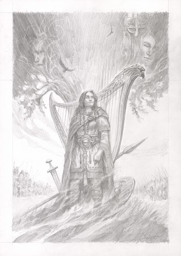 Didier Graffet - Crayonn&eacute; de la couverture originale r&eacute;alis&eacute;