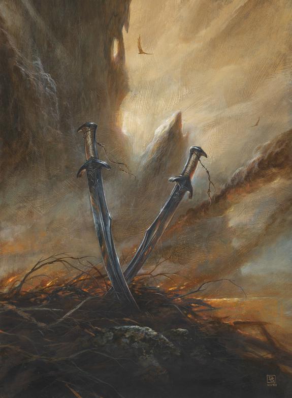 Didier Graffet - Cycle Drenaï, Loup blanc, Couverture origin