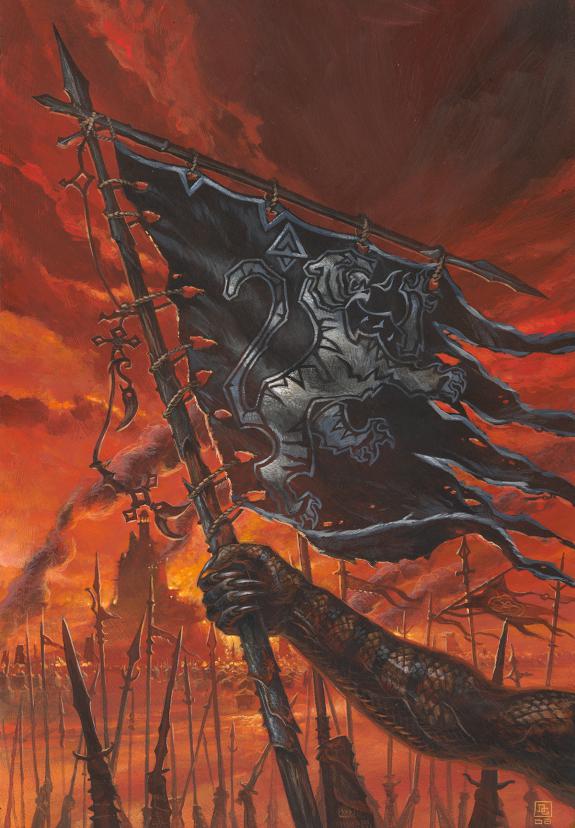 Didier Graffet - Les Hordes, Couverture originale r&eacute;alis&eacute;e p