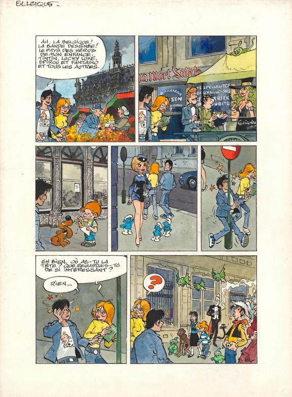 Will - &Agrave; la d&eacute;couverte de l'Europe
, Planche originale pour 