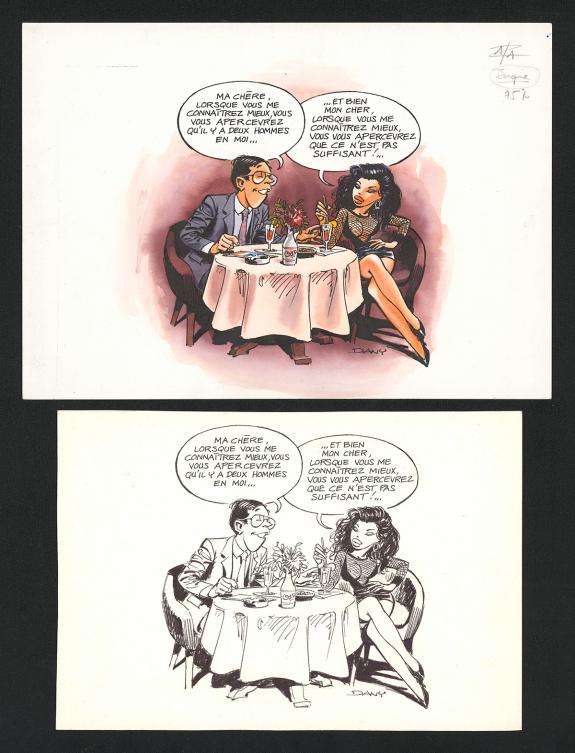 Dany - Illustration originale accompagn&eacute;e de sa mise en coul