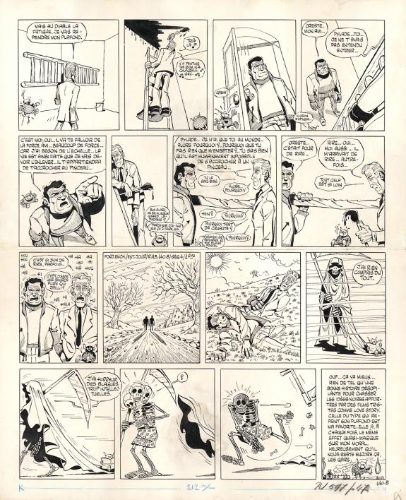 Marcel Gotlib - Rubrique-&agrave;-brac, Planche originale num&eacute;rot&eacute;e