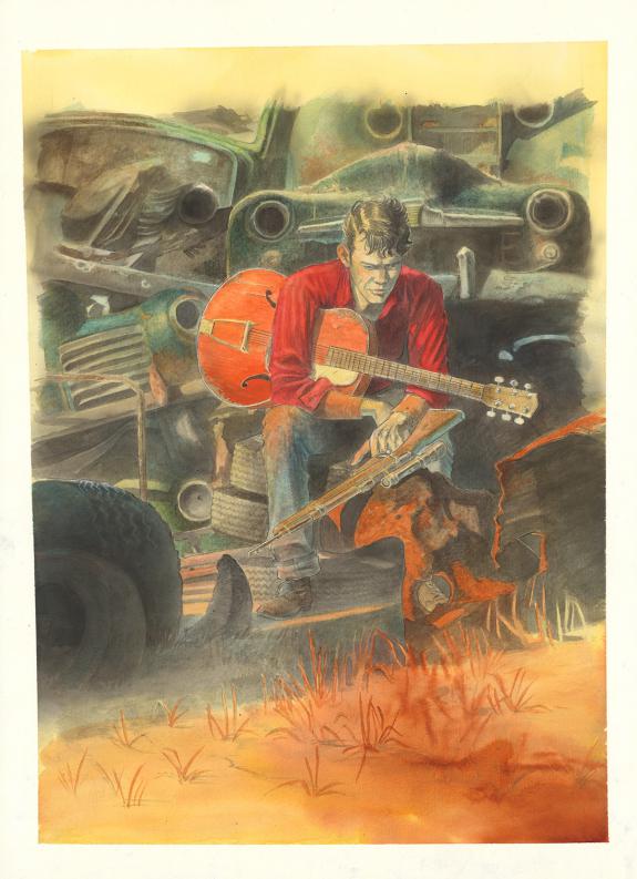 Christophe Dubois - Rockabilly, Illustration originale