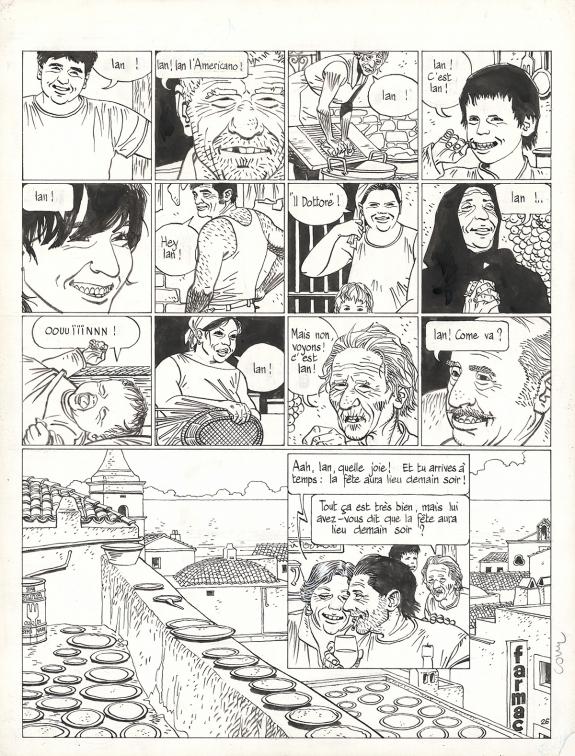 Cosey - Le Voyage en Italie, Planche originale n&deg;26
