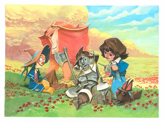 Enrique Fernandez - Le Magicien d'Oz, Illustration originale