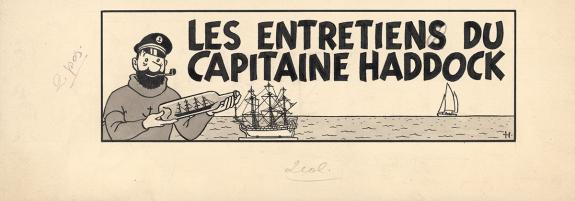 Hergé - Tintin, Illustration originale, pour les chroniques