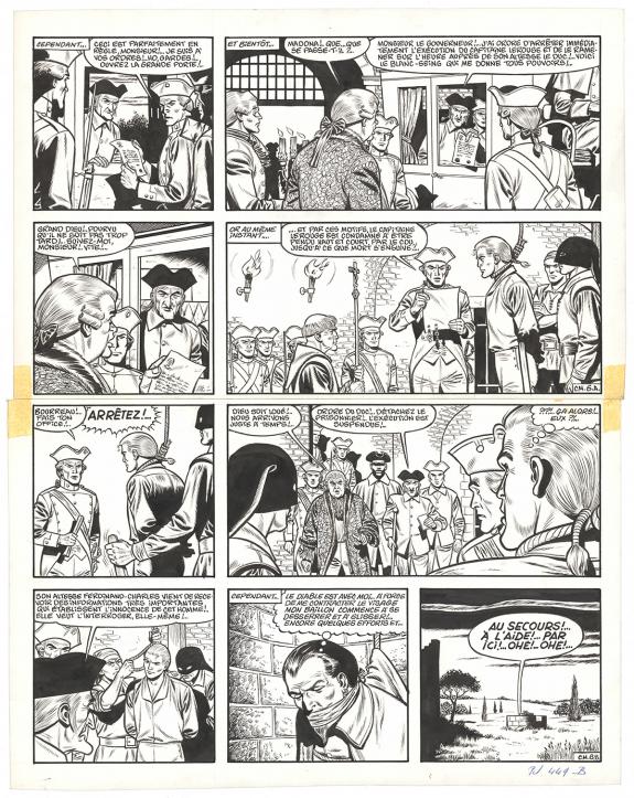 Victor Hubinon - Barbe-Rouge, La Captive des Mores, Planche 