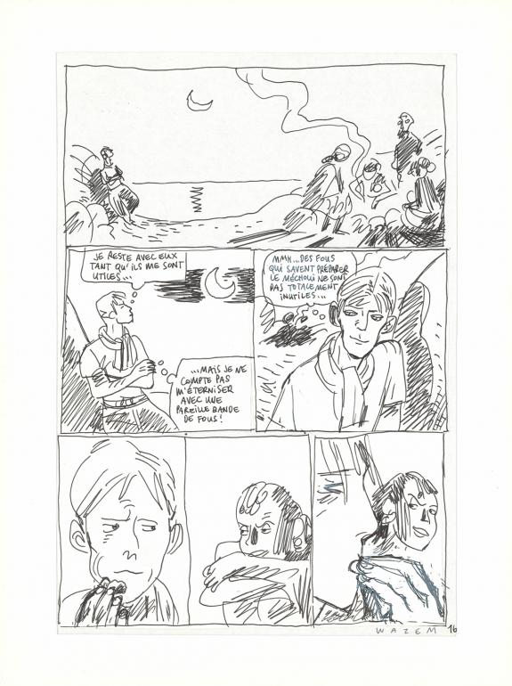 Wazem - Les Scorpions du D&eacute;sert, Recherche pour la planche n