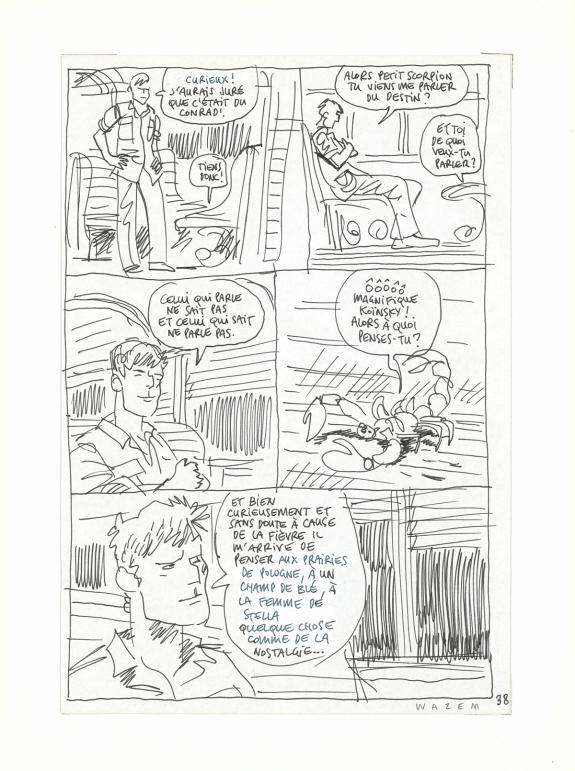 Wazem - Les Scorpions du D&eacute;sert, Recherche pour la planche n