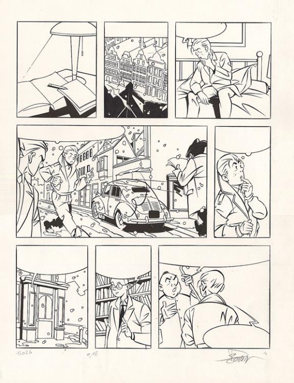 Pascal Somon - Mic Mac &agrave; Anvers, Planche originale n&deg;14