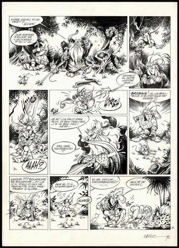 Crisse - L'&Eacute;p&eacute;e de Cristal, Le Cri du Grouse, Planche origin
