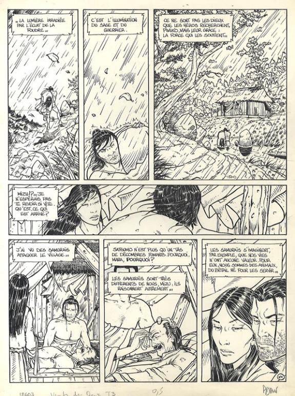 Philippe Adamov - Le Vent des Dieux, L'Homme oubli&eacute;, Planche