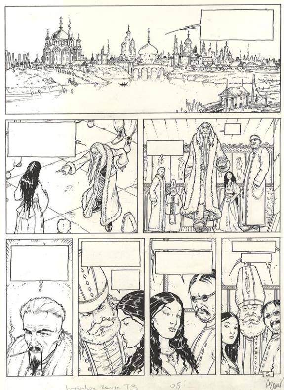 Philippe Adamov - L'Imp&eacute;ratrice rouge, Impurs, Planche origi