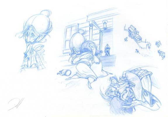 Enrique Fernandez - Le Magicien d'Oz, grand m&egrave;re et fille