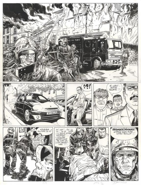 Bruno Rocco - A.D.N, L'ange noir, Planche originale n&deg;13