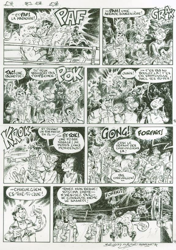 Alain Sirvent - Les Toubibs, Coup de blouse, Planche origina