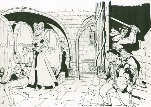 F&eacute;lix Meynet - Fanfou&eacute; des Pnottas, Illustration originale