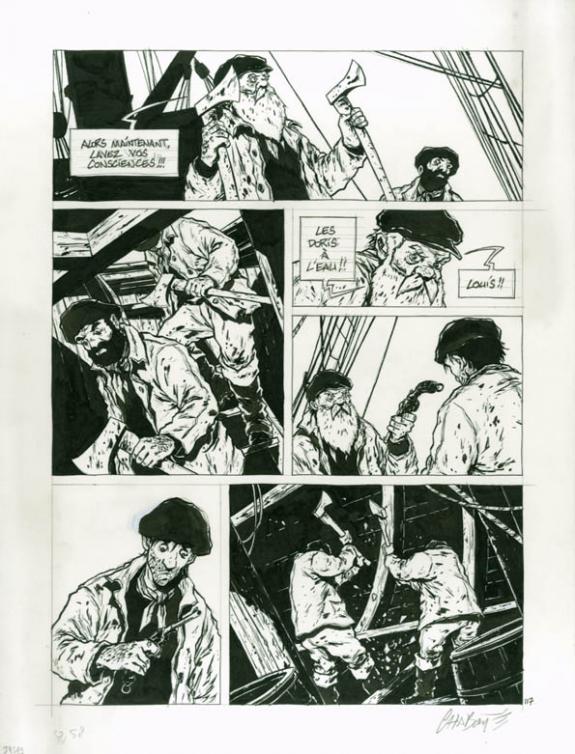 Christophe Chabout&eacute; - Terre-Neuvas, Planche originale n&deg;117