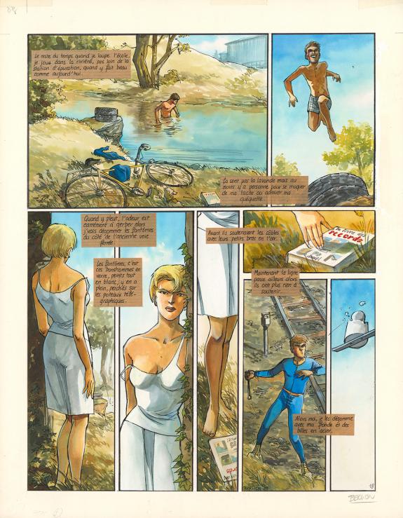 Olivier Berlion - Lie-de-vin, Planche originale n&deg;18