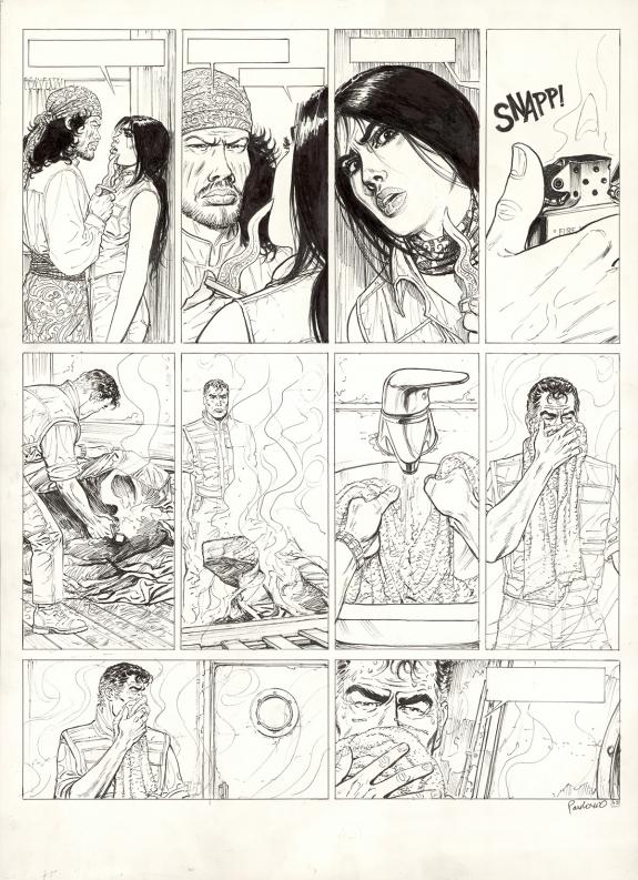 Boro Pavlovic - El Nino, Le Paria de C&eacute;l&egrave;bes, Planche origin