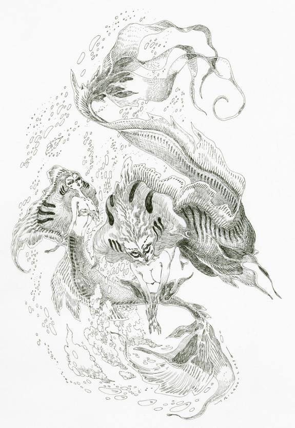 Giovanni Rigano - Illustration originale, Sirena
