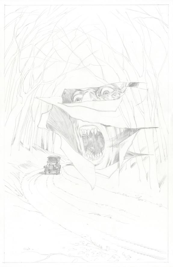 Attila Futaki - Severed, Issue 5, Crayonn&eacute; de couverture