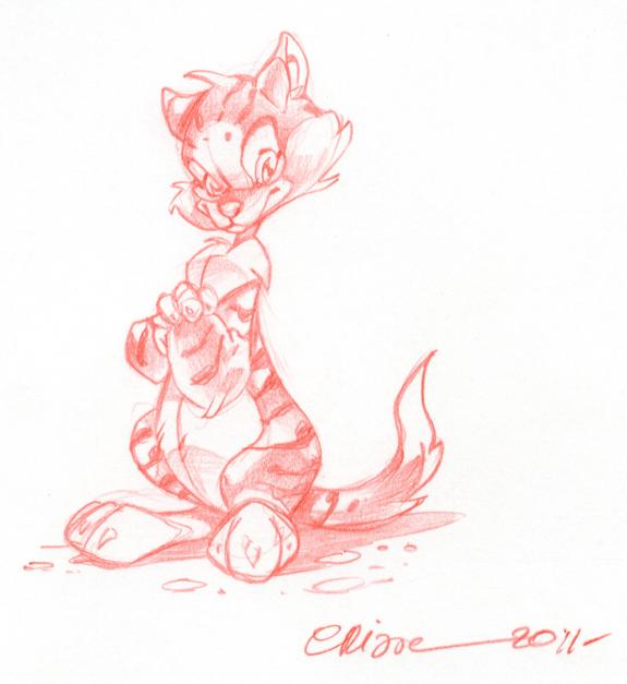 Crisse - Les Dieux du Nil, La Balade de N&eacute;fertiti, Crayonn&eacute; 