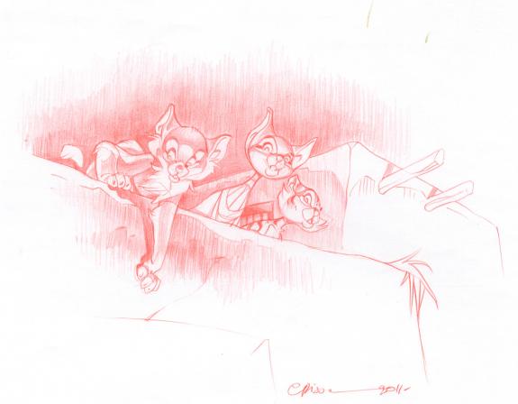 Crisse - Les Dieux du Nil, La Balade de N&eacute;fertiti, Crayonn&eacute; 