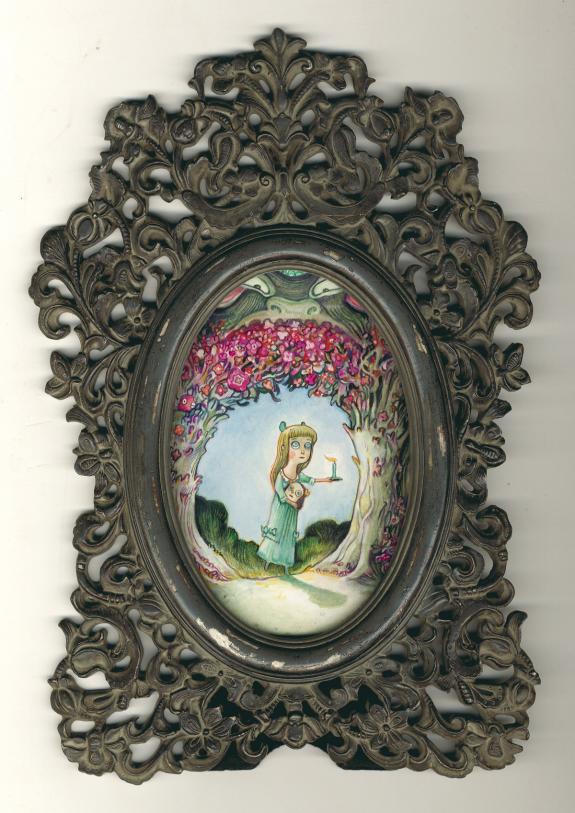 Lionel Richerand - Illustration originale encadr&eacute;e