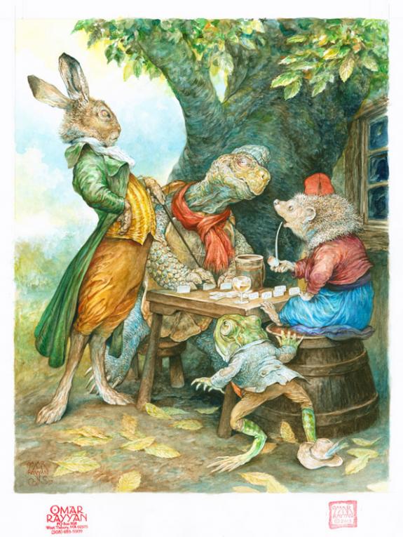 Omar Rayyan - The challenge, illustration originale - S&eacute;lect