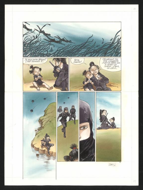 Jung - Kyoteru, Planche originale n&deg;44 en couleur directe