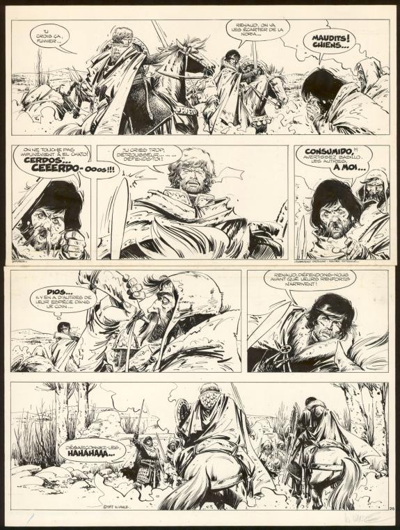 William Vance - Ramiro, Ils &eacute;taient cinq, Planche originale 