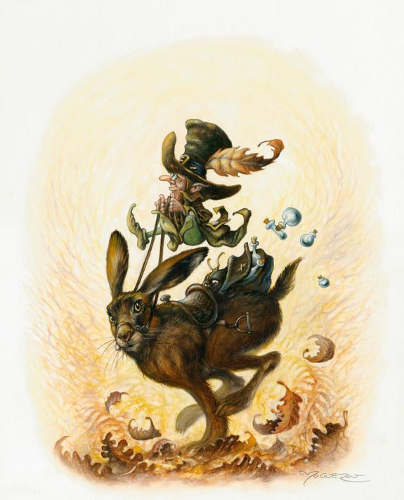 Pascal Mogu&eacute;rou - L'heure des f&eacute;es, Illustration originale