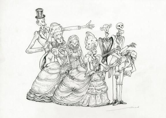 Lionel Richerand - L'&Eacute;trange R&eacute;veillon, Illustration origina