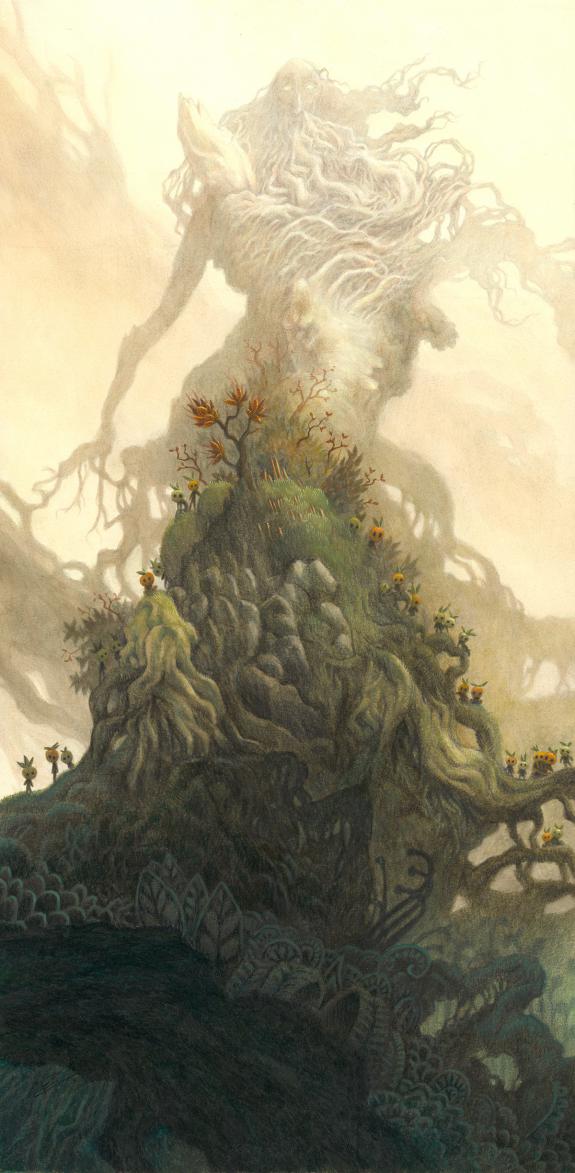 Paul Echegoyen - L'&Eacute;veil de Basajaun, illustration originale