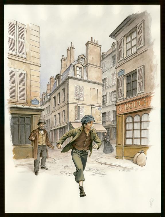 Laurent Paturaud - Illustration originale, Gavroche courant