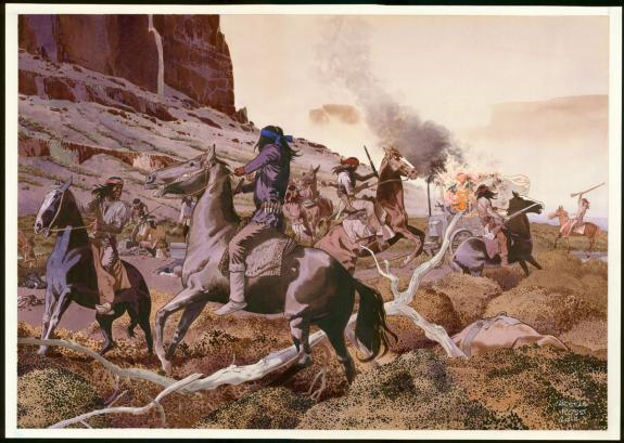 Christian Rossi - Illustration originale in&eacute;dite, "Ren&eacute;gats"