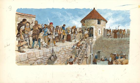 Pierre Joubert - La France des Ch&acirc;teaux forts, Illustration 