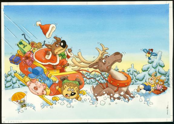 Philippe Matter - Mini-Loup, Illustration originale de l'alb