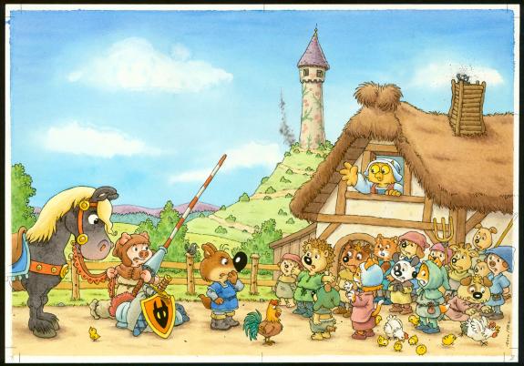 Philippe Matter - Mini-Loup, Illustration originale de l'alb